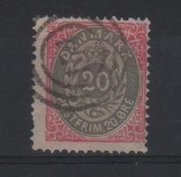 Dänemark 1875 Michel Nr. 28 o Kat: 30 €