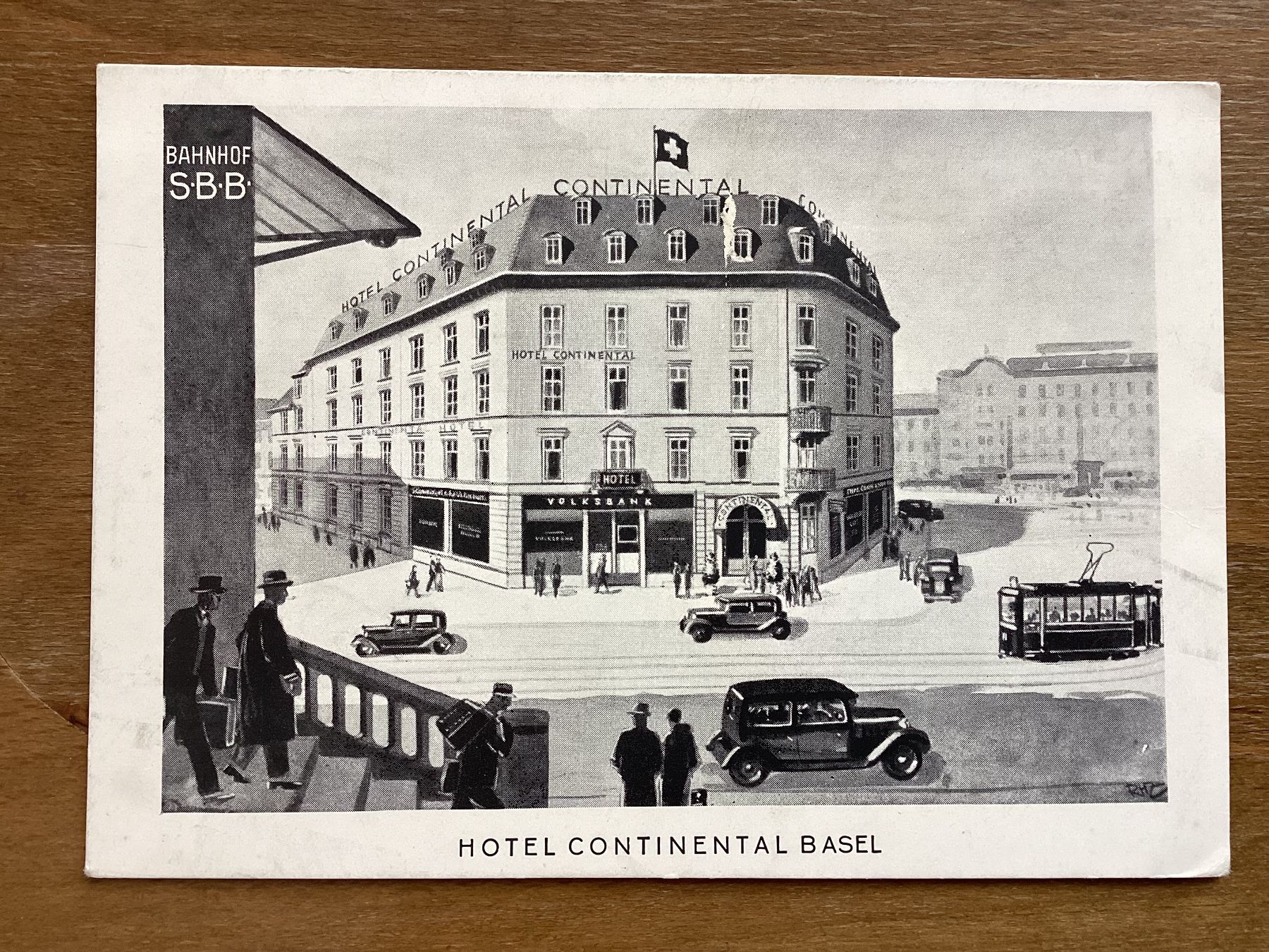 Ansichtskarten: AK Basel. Hotel Continental – Gebraucht aus Zürich von Tolima194