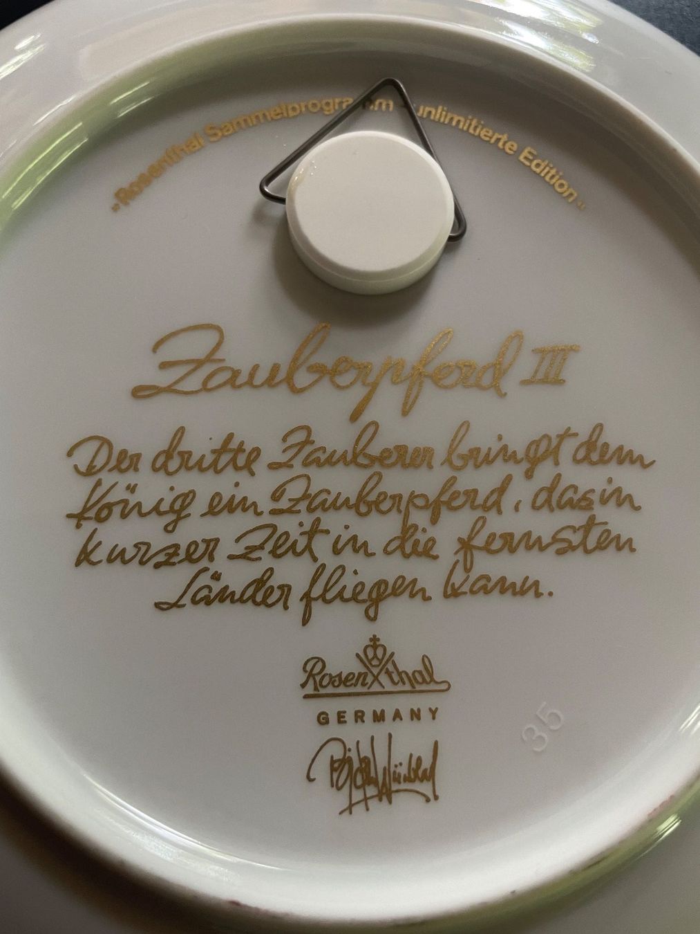 Rosenthal Teller: Rosenthal Sammelteller "Zauberpferd", limitiert – Neu (gemäss Beschreibung) aus Volketswil von rubin74 2