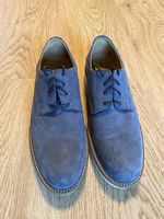 Lederschuhe Blau 