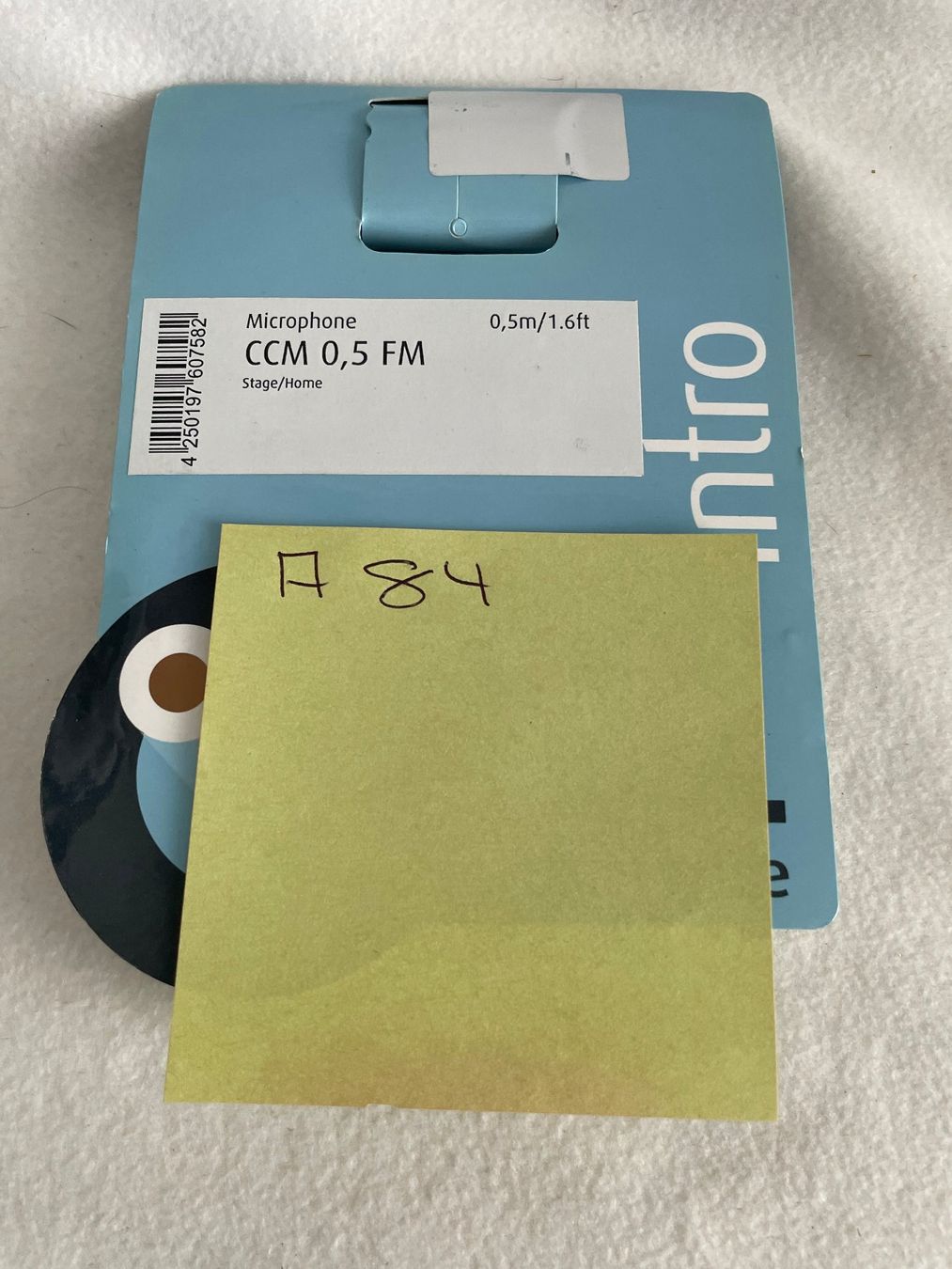 Kabel: CORDIAL CCM 0.5 FM - Mikrofon-Kabel, 0.5m   A84 – Neu und originalverpackt aus Schötz von amore14 1