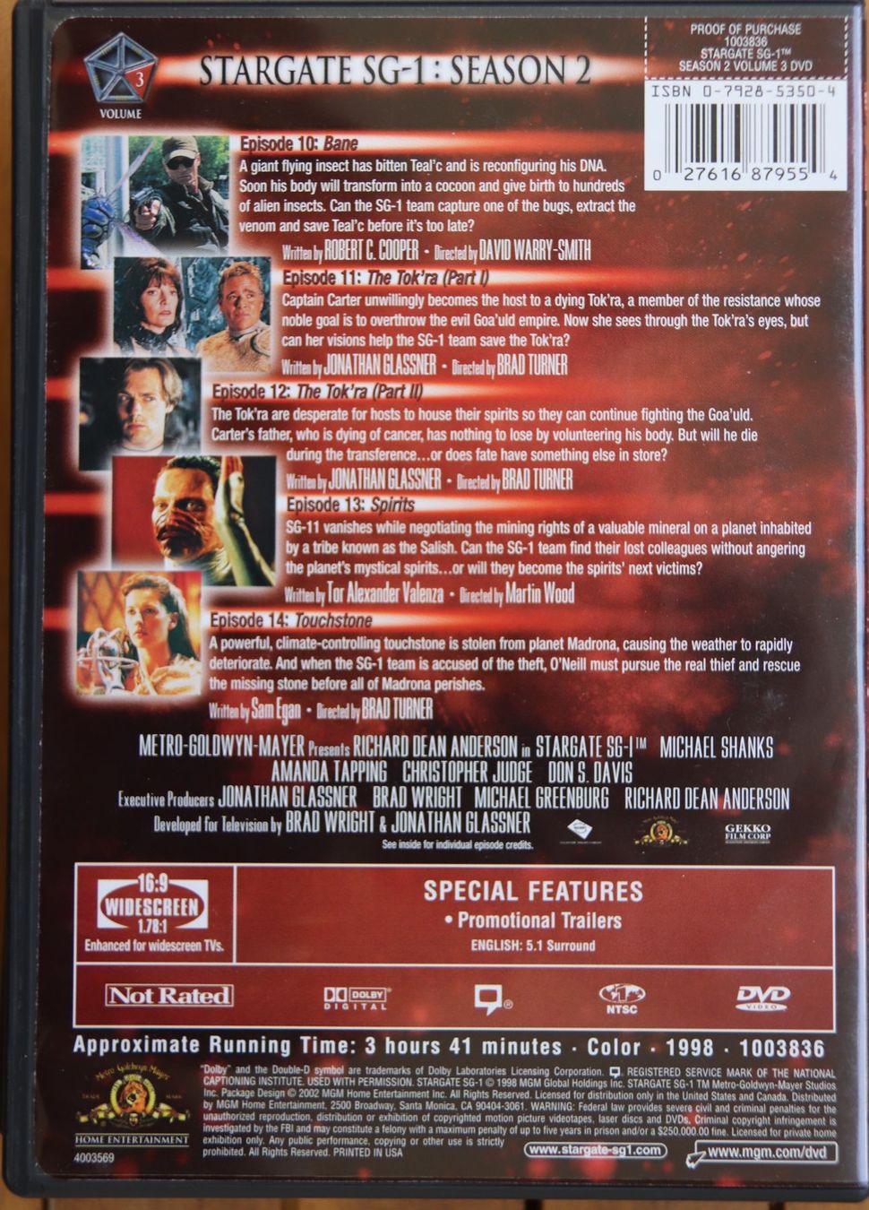 Alle DVDs: Stargate Season 2 – Gebraucht aus Glattfelden von Sirax 6