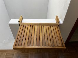 Tavolino salvaspazio da esterno in Teak