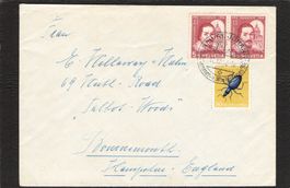 Pro Juventute 1956 , Neu St.Johann-England , 12.Xll.1956