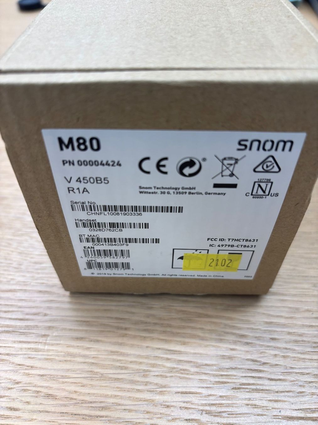 Snom Telefone: Snom M80 DECT Mobilteil mit Ladeschale & OVP – neuwertig – Neu und originalverpackt aus Dielsdorf von Duc_74 3
