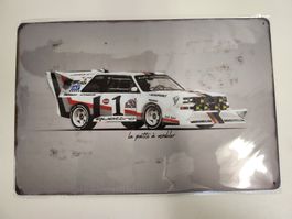 Audi Urquattro s1 Blechschild 20 x 30cm