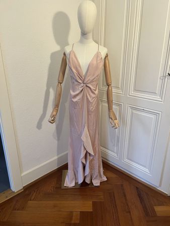 Lovers + Friends Blush Twist gown cocktail Dress, size M