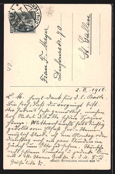 Cartoline postali: AK Aarau, Rathaus, Stadtkirche, 1918 – Usato da Berlin venduto da bartko-reher 1