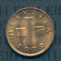 CHF___0.01 1970 stgl * nigelnagelneu! 1 Rappen