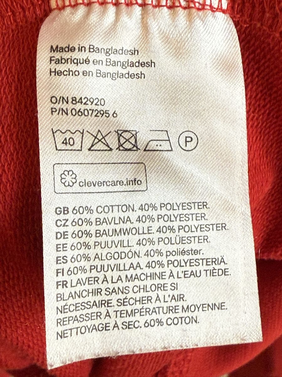 H&M Maglioni & Felpe: Sweat/pull rouge H&M, t.38/M – Usato da Tavannes venduto da Thriftshop 5