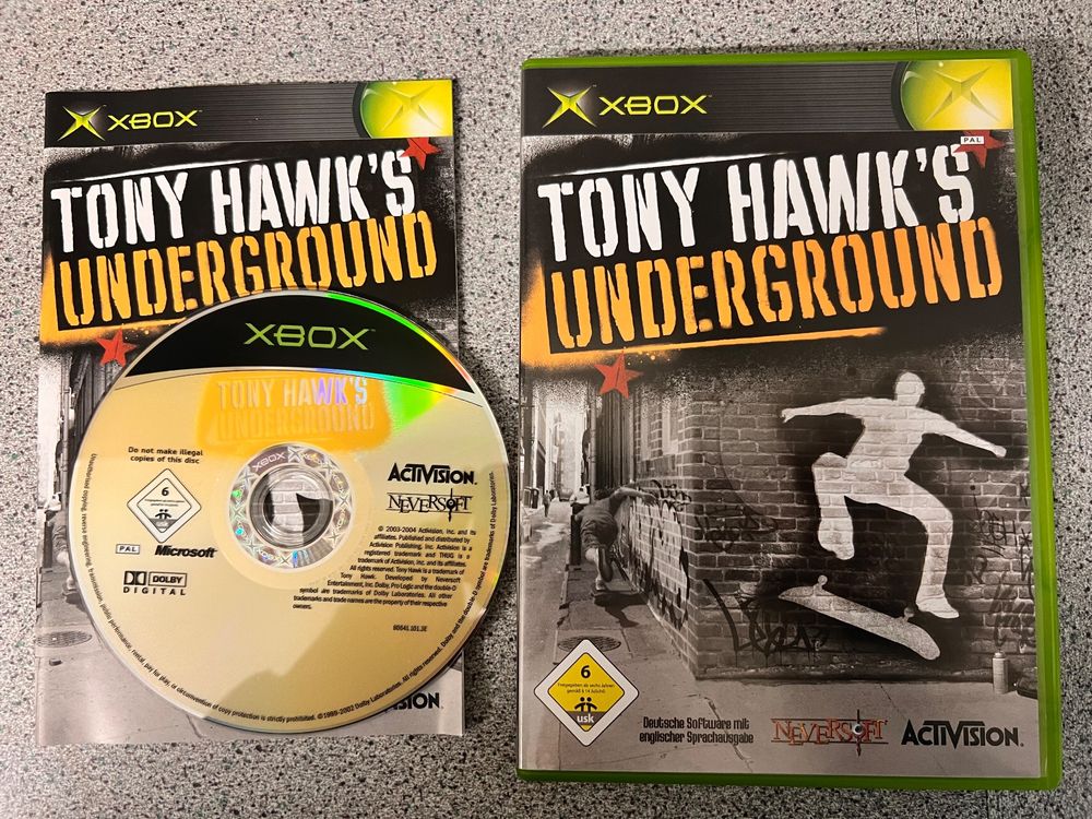 1st Print 2004 Tony Hawk's Underground 2 Xbox WATA 9.4 A+ FACTORY