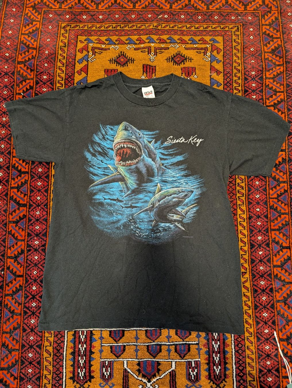 T-shirt: Schwarzes Siesta Key T-Shirt – Usato da Biel/Bienne venduto da Second_Chance_Biel
