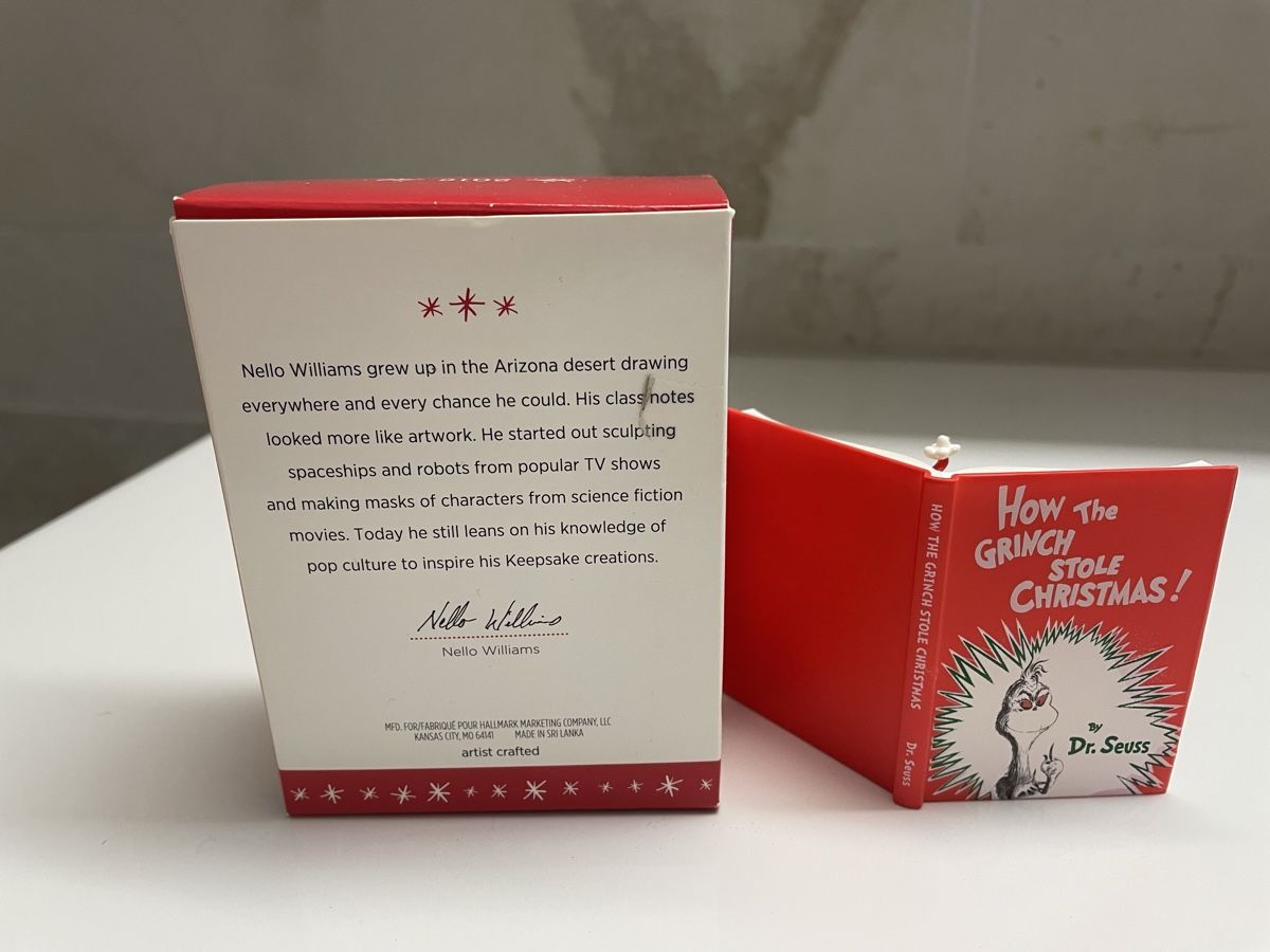 Tutte le decorazioni: Hallmark Keepsake Grinch Ornament 2015, New in Box – Nuovo e nell'imballaggio originale da Buttikon SZ venduto da trzurigo 1