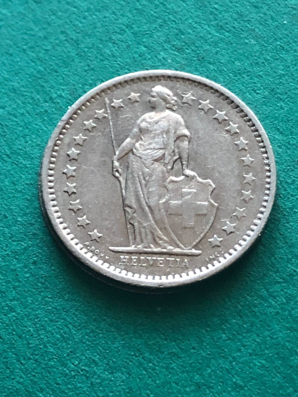 Tutti le monete: Abart ???  50 Rp. 1978 mit flachem Rand – Usato da Schötz venduto da Odpa 2