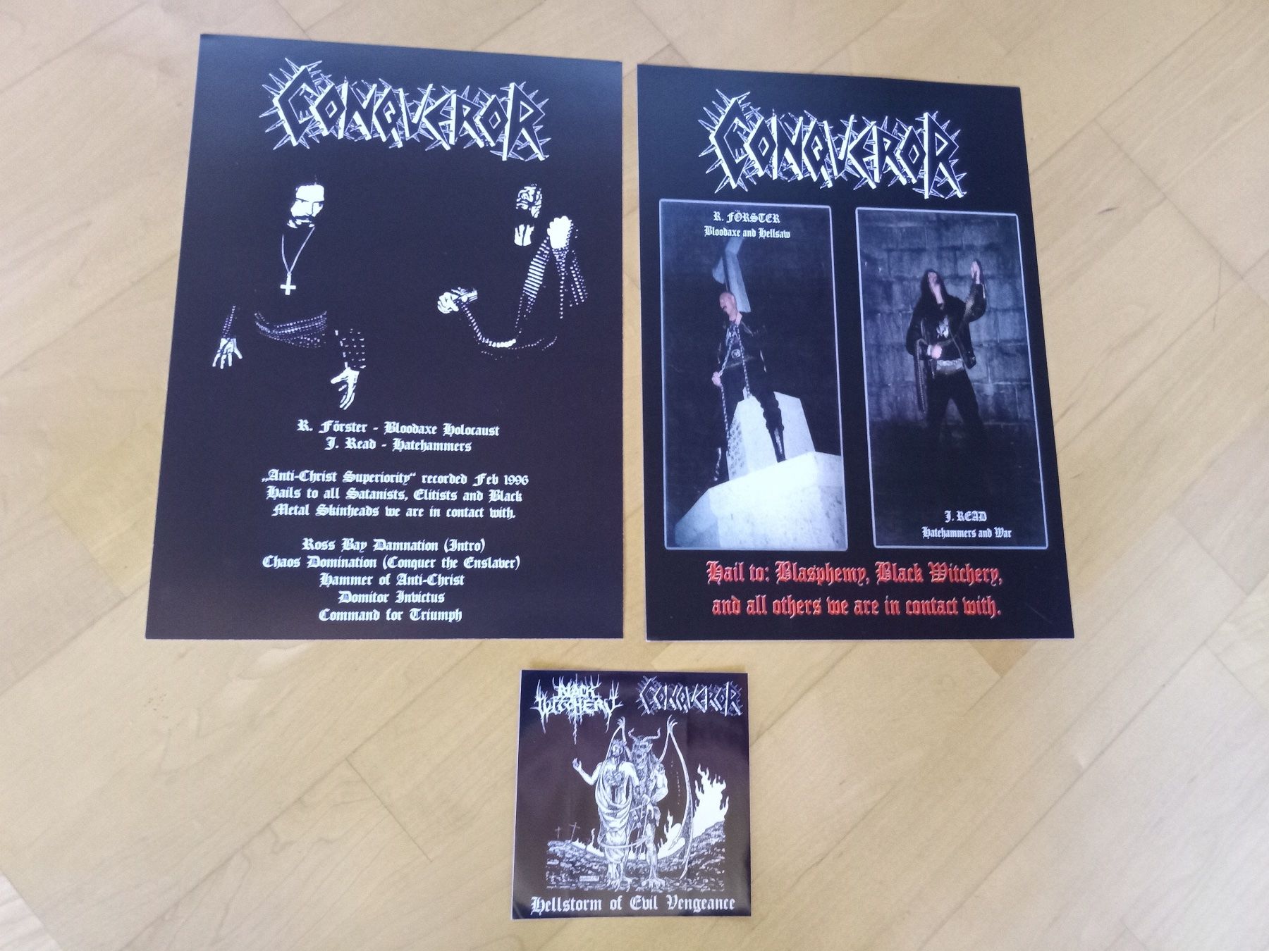 Schallplatten: Black Witchery / Conqueror - Hellstorm Of Evil Vengeance LP – Neu (gemäss Beschreibung) aus Brienz BE von INTERNALFIRE 3