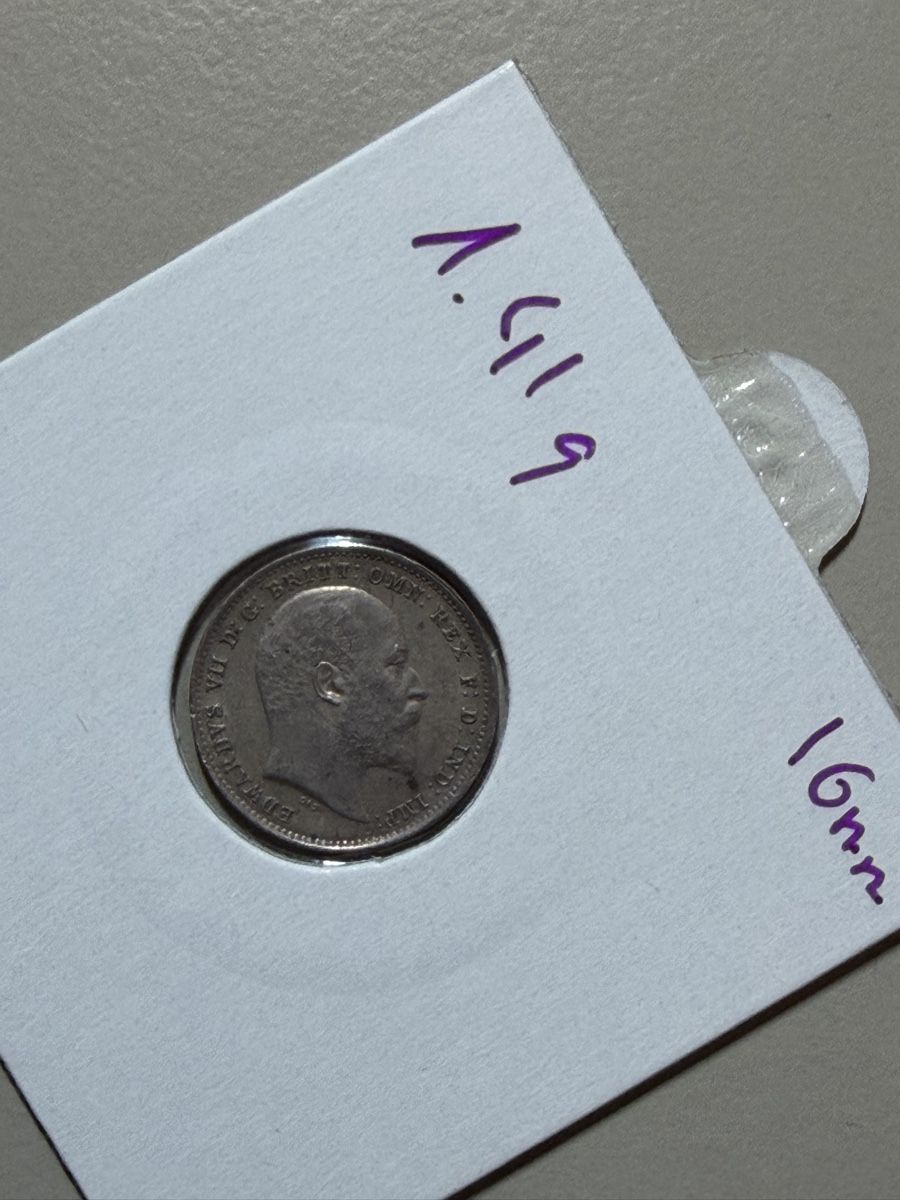 Tutti le monete: GB - 3 pence - 1902 - Edward 7 - AG – Usato da Payerne venduto da Mike1682 1
