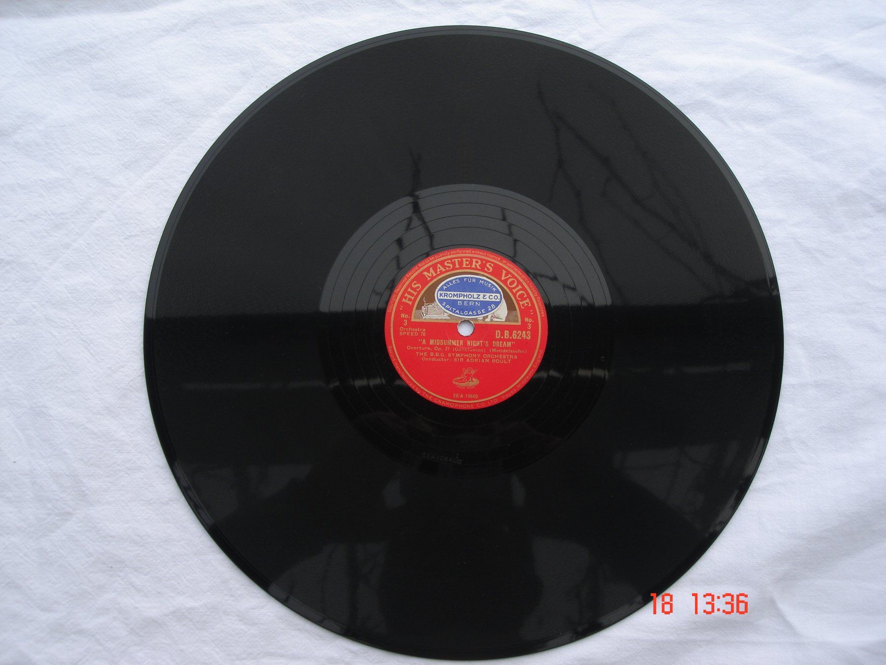 Dischi in vinile: Schellackplatten Mendelssohn. Ein Sommernachtstraum – Usato da Aeschi SO venduto da abi1951 3