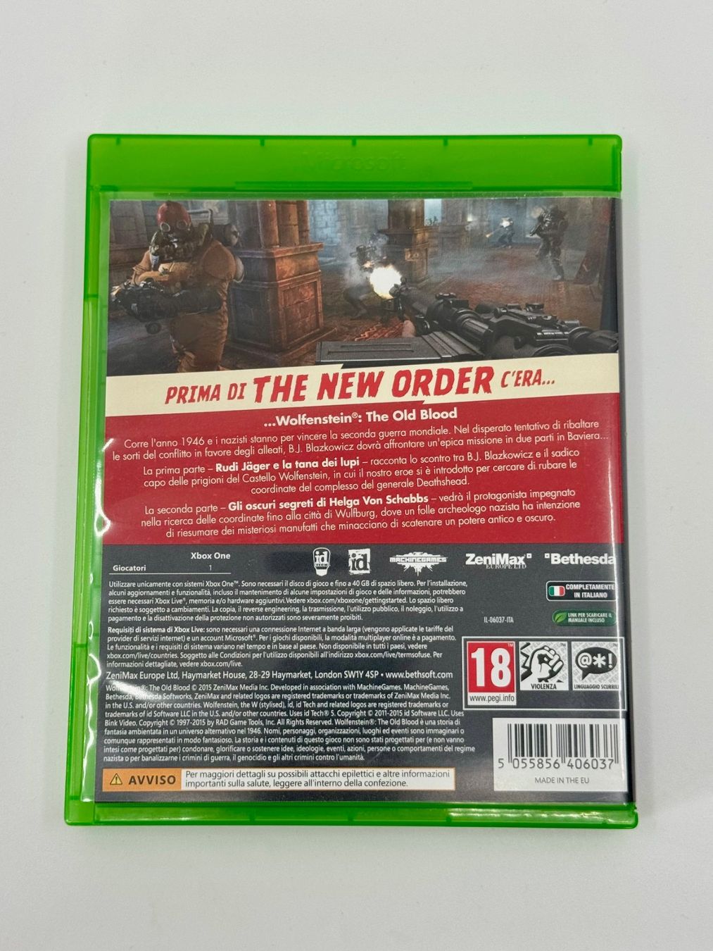 Microsoft Spiele: XBOX ONE Spiel: WOLFENSTEIN - The Old Blood – Neu (gemäss Beschreibung) aus Soyhières von Spartan117 1