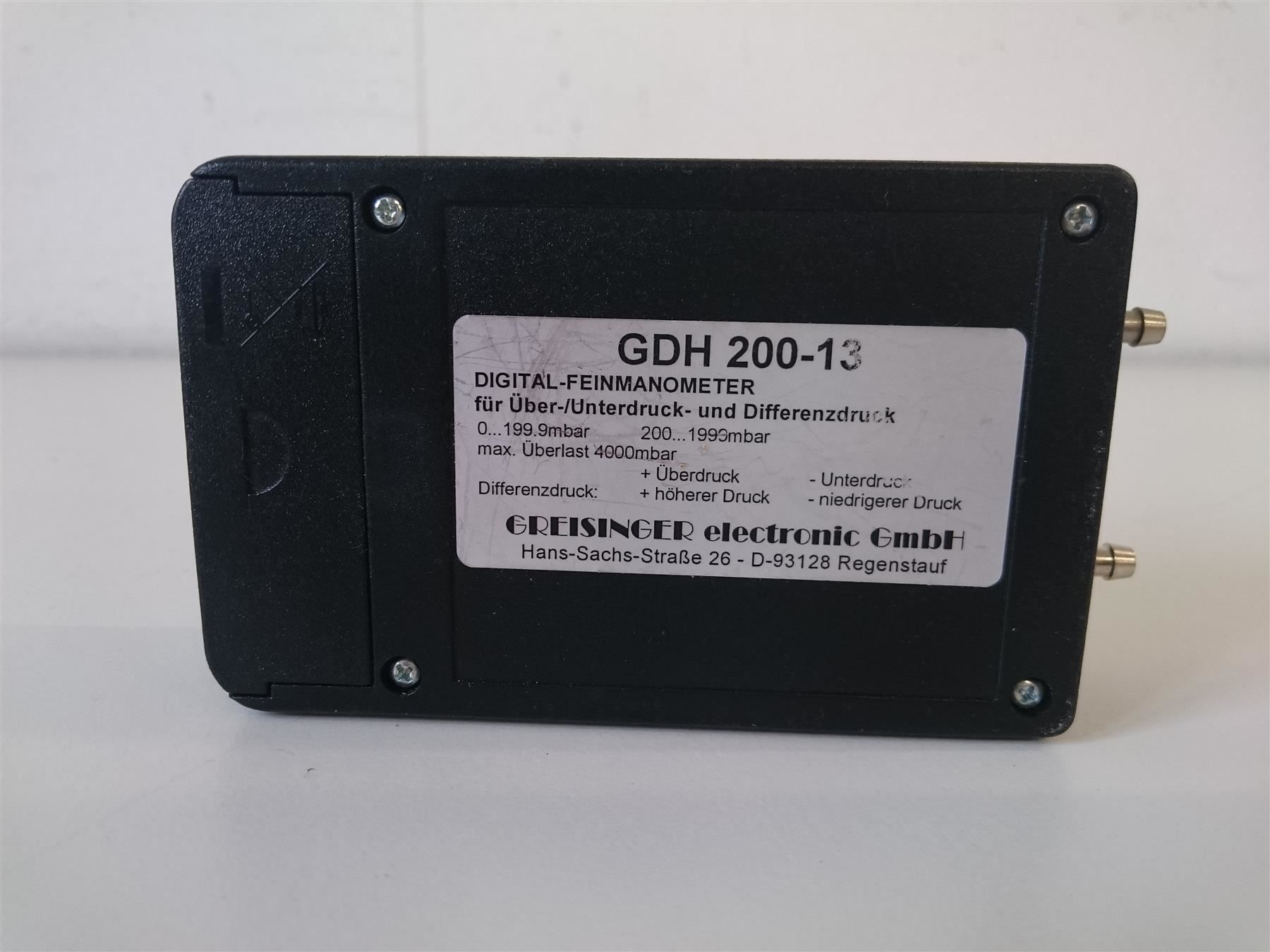 Accessori da laboratorio: Greisinger GDH 200-13 Feinmanometer – Usato da Niederdorf venduto da LeptonAG_Labor 1