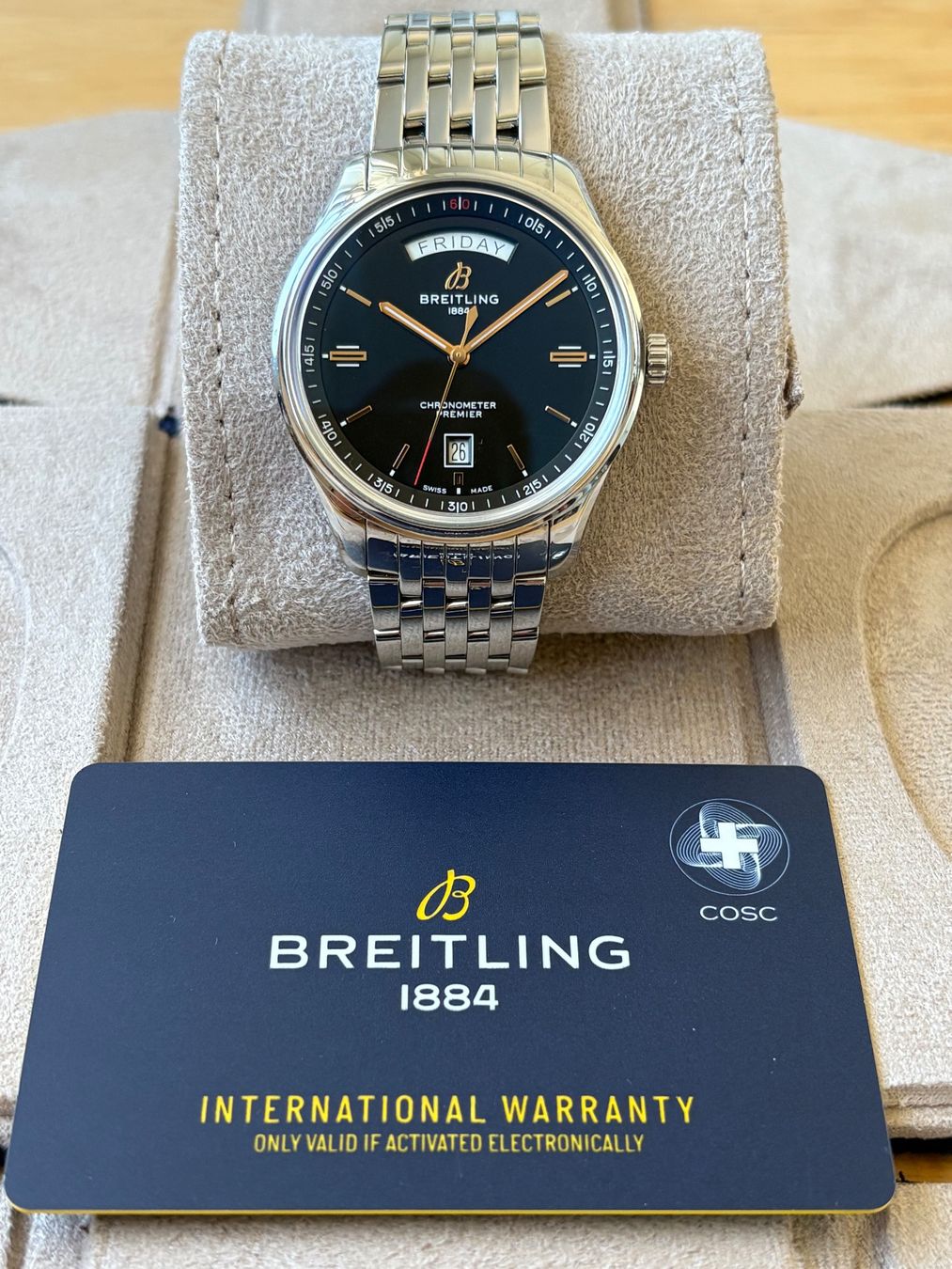 Breitling Uhren: BREITLING Premier Day Date Automatic 40 Fullset – Gebraucht aus Birsfelden von Mynos