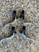 Zusatzbremshebel Set, Tektro silber 4 Stuck, für Rennvelo