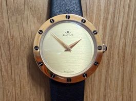 BLUMUS Uhr Damen ca. 70-80er Jahre, vergoldet