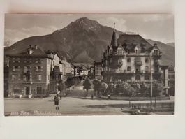 Brig alte Ansichtskarte, Bahnhofstrasse, Top Zustand!