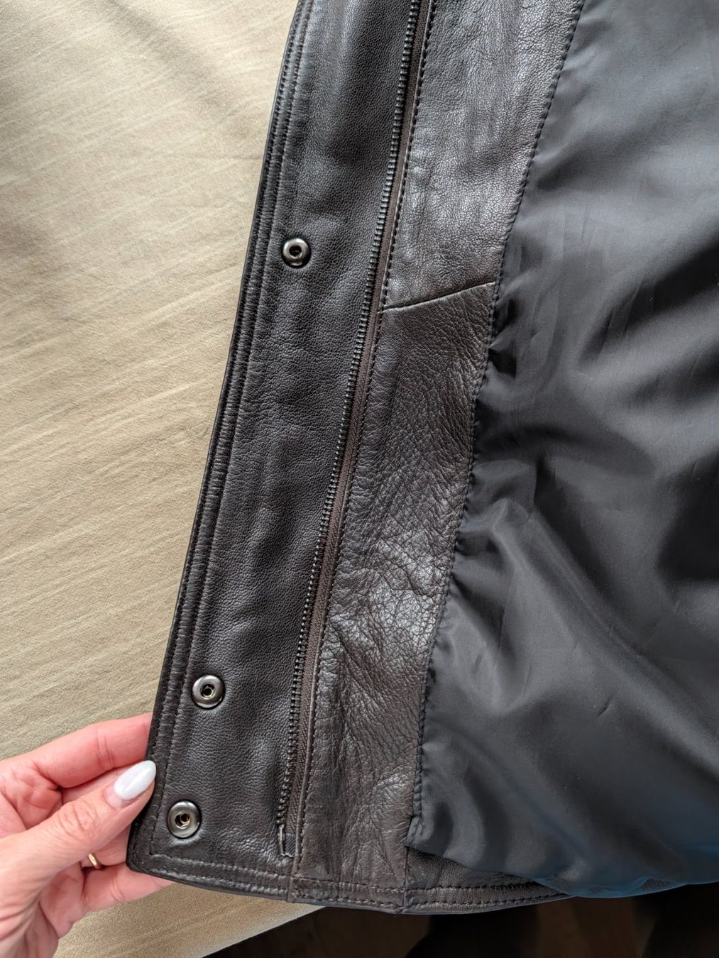 Mango Jacken: Mango genuine leather brown jacket – Neu (gemäss Beschreibung) aus Altendorf von jak_lkk8 7