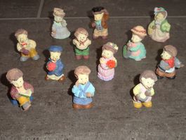 Komplettsatz Steinfiguren IGEL-FAMILIE von ZWEIFEL (selten)