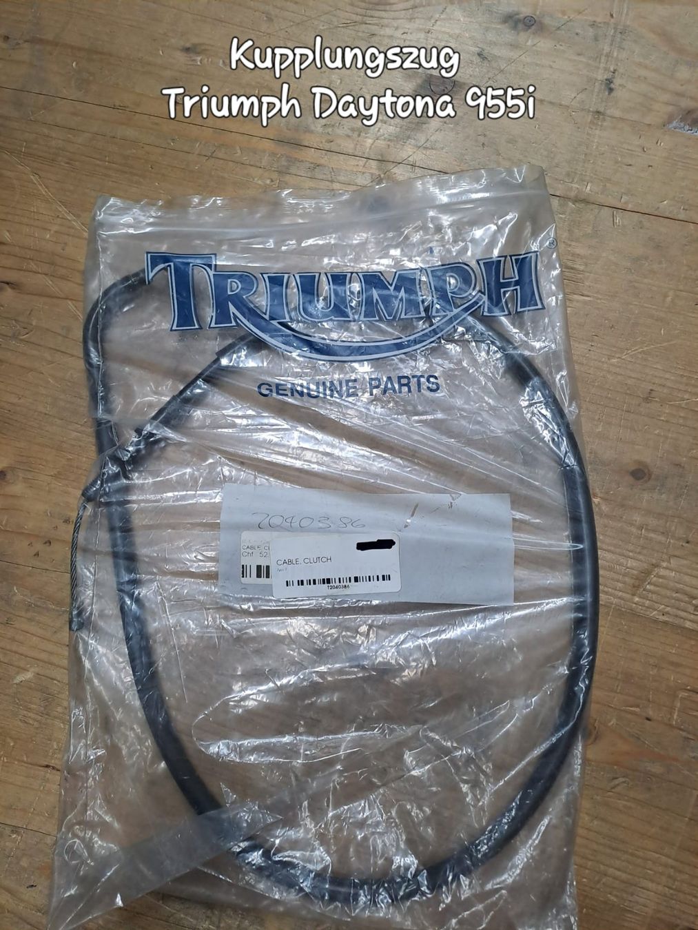 Triumph Tutti i ricambio per moto: Triumph Daytona 955i Kupplungskabel – Nuovo e nell'imballaggio originale da Alpnach Dorf venduto da HD-Girl