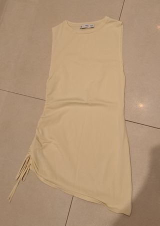 Mango Minikleid, Pastellgelb, Gr. XXS- Neuwertig!