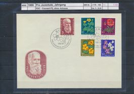 1959 Pro Juventute, Jahrgang, FDC - Couvert P2 ohne Adresse