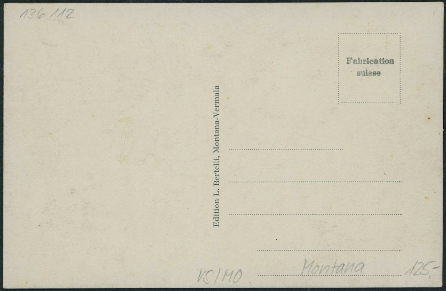 Cartoline postali: VS Montana – Nuovo (secondo la descrizione) da Schindellegi venduto da leecollect 1