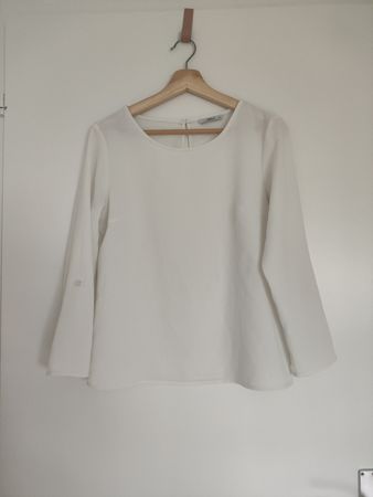 wie neu Only Bluse weiss 36 langarm top Zustand