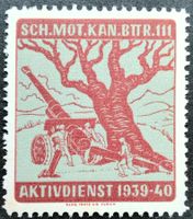Soldatenmarke 2.WK, Sch Mot Kan Bttr 111, oliv, Wi Art 287