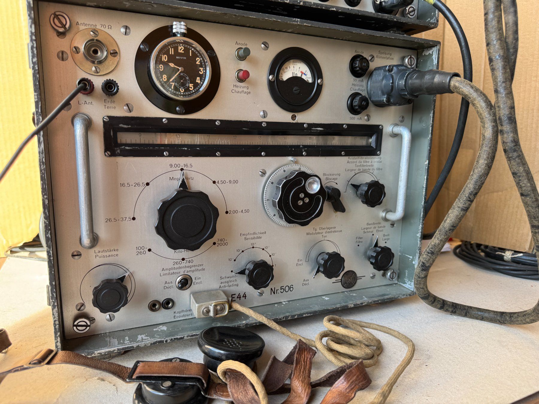 Technique de radiocom: Militär Empfänger AUTOPHON E-44 – D'occasion à Ins par Revue-1000 7