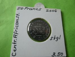 Central African States 2006,  50  Francs  stgl
