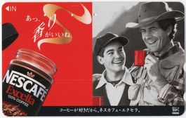 NESTLÉ/NESCAFÉ - japanische Telefonkarte mit Schweizer Motiv