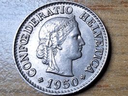 10 Rappen 1950 - fast unzirkuliert!