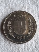 5 Franken 1986 vertiefte Randschrift