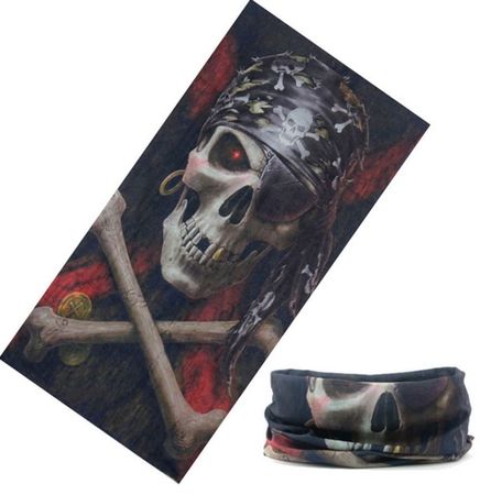 Bandana snood - Pirate skull