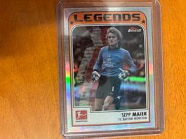 Sammelkarte Sepp Maier Topps Finest Legends