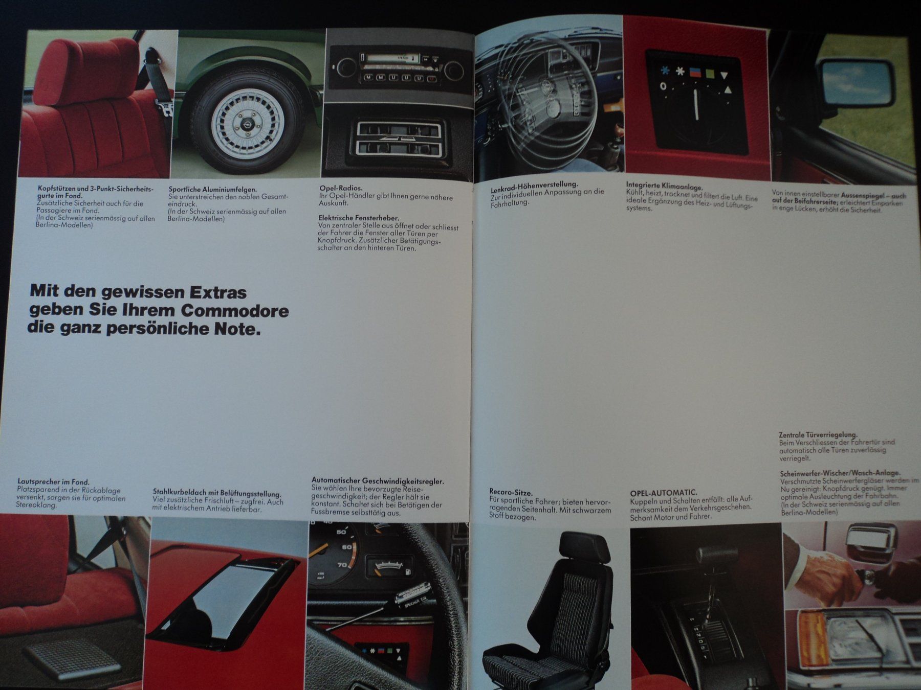 Opel Documenti: Prospekt Opel Commodore 1979 – Usato da Schwarzenburg venduto da modelCARama 5