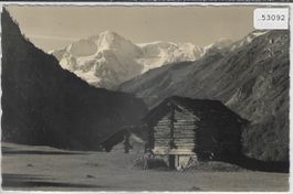 Paysage alpestre de La Sage, Pigno d'Arolla Photo: E. Gyger