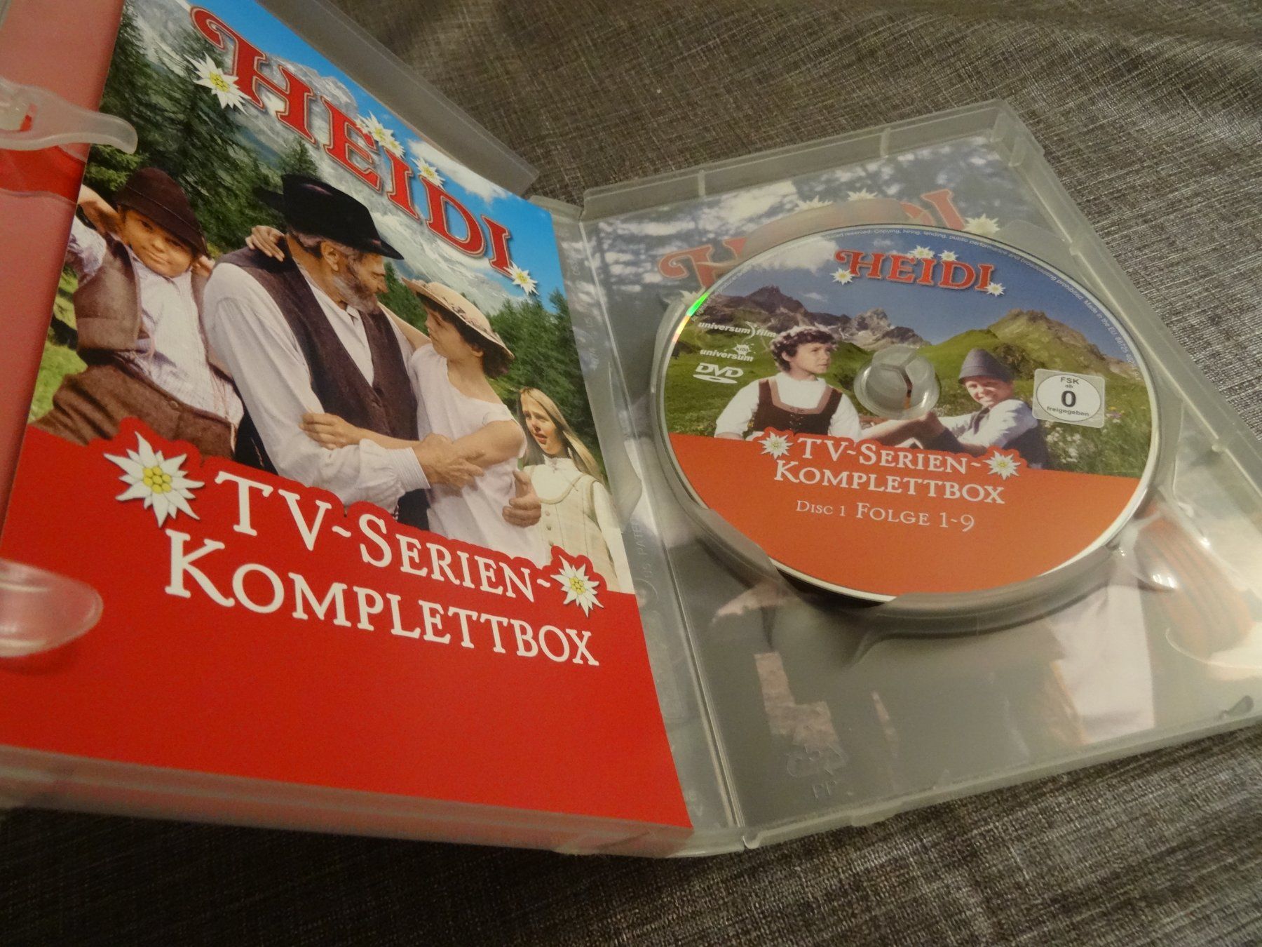 Tutti i DVDs: Heidi TV-Serien Komplettbox 3 DVDs – Usato da Olten venduto da Disc-Verkauf 1