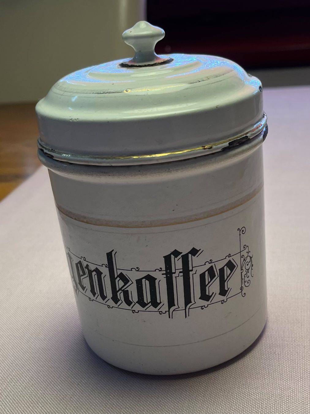 Pentole: Antike Kaffe Emaildose – Usato da Roggwil TG venduto da Jolivon63 1
