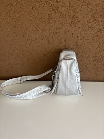 Sac bandoulière PAOLO BAGS argenté cuir synthétique 