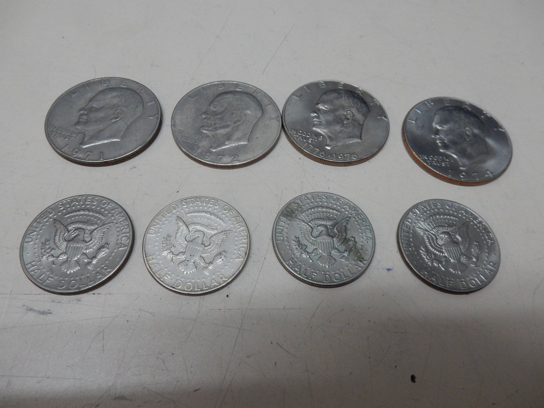 Toutes les monnaies: Dollar Münzen 1Dollar  1/2 Dollar – D'occasion à Watt par Mariposa49 1