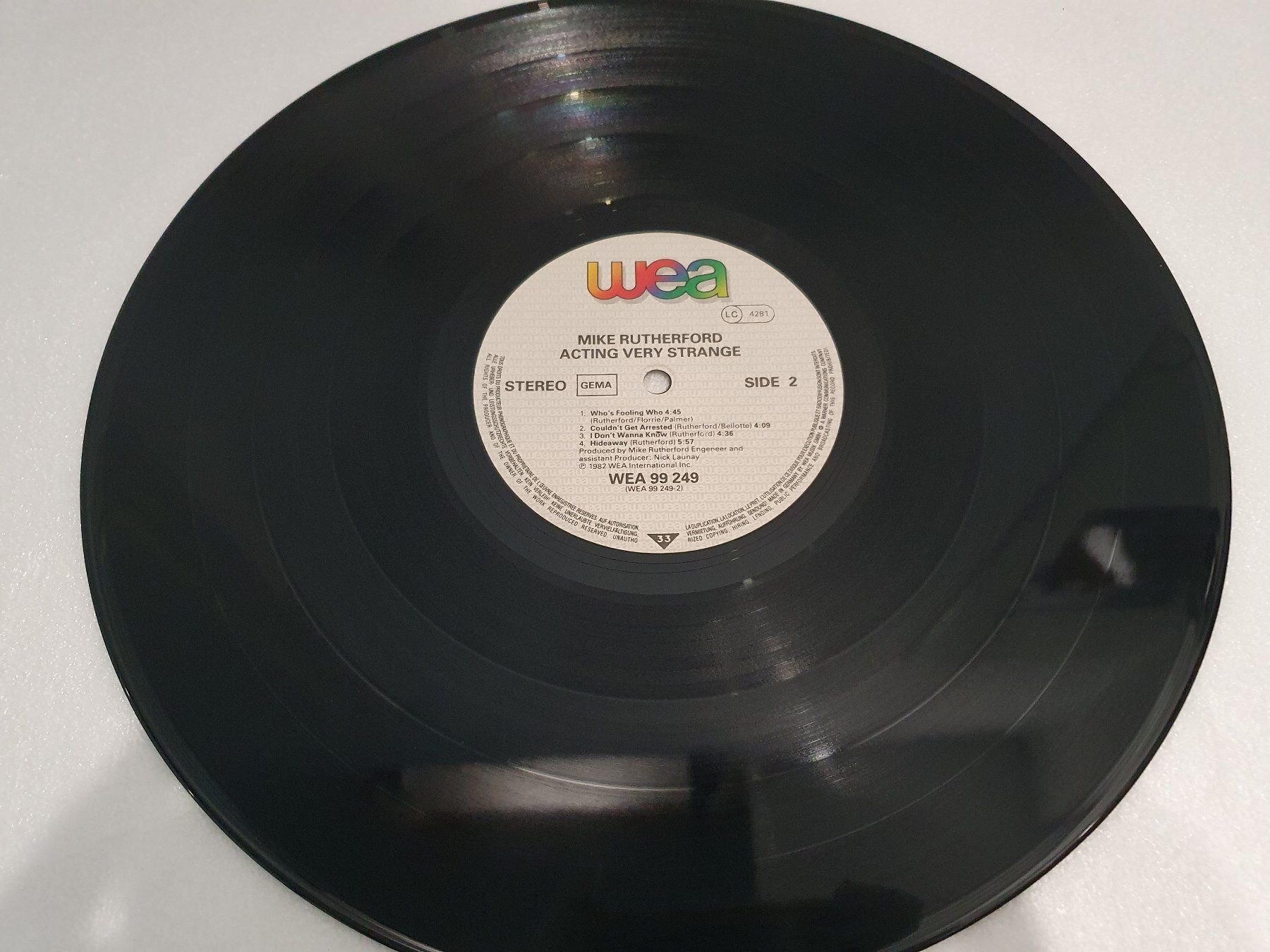 Schallplatten: Mike Rutherford – Acting Very Strange – Gebraucht aus Uster von Vinyl-Leidenschaft 4