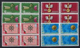 Werbemarken 1954 Viererblocks postfrisch   14493